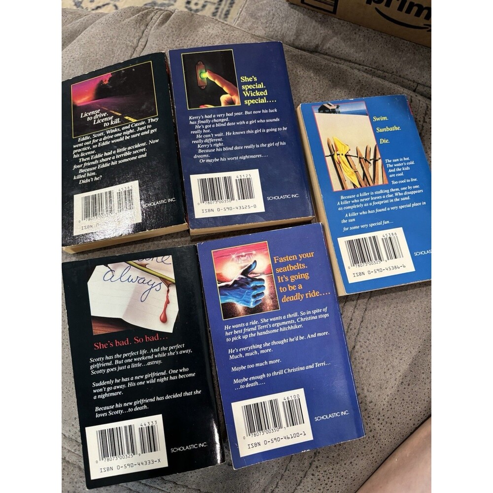 R.L. Stine Vintage Horror 5 Book Lot The Girlfriend 1st Print Point Scholastic - Picture 2 of 14